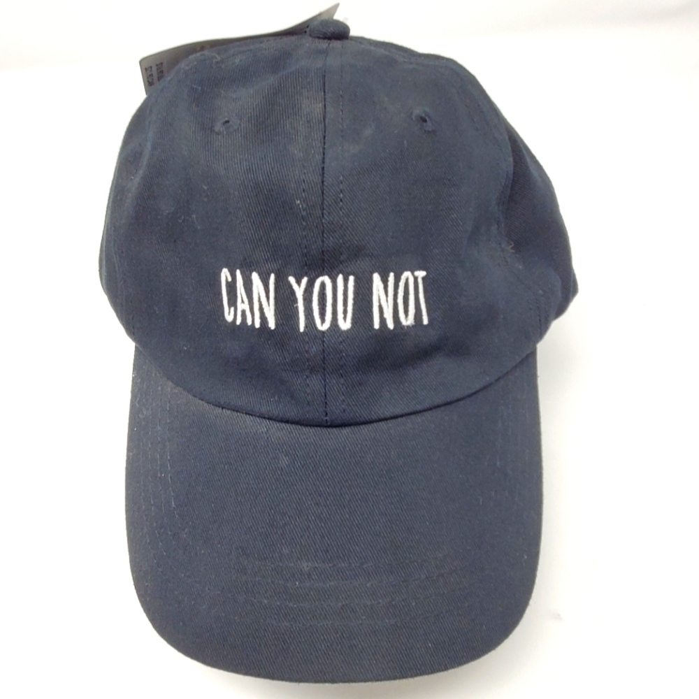 NWT TORRID BLACK SASSY "CAN YOU NOT" BOW TIE BASEBALL HAT WOMEN OS 100% COTTON